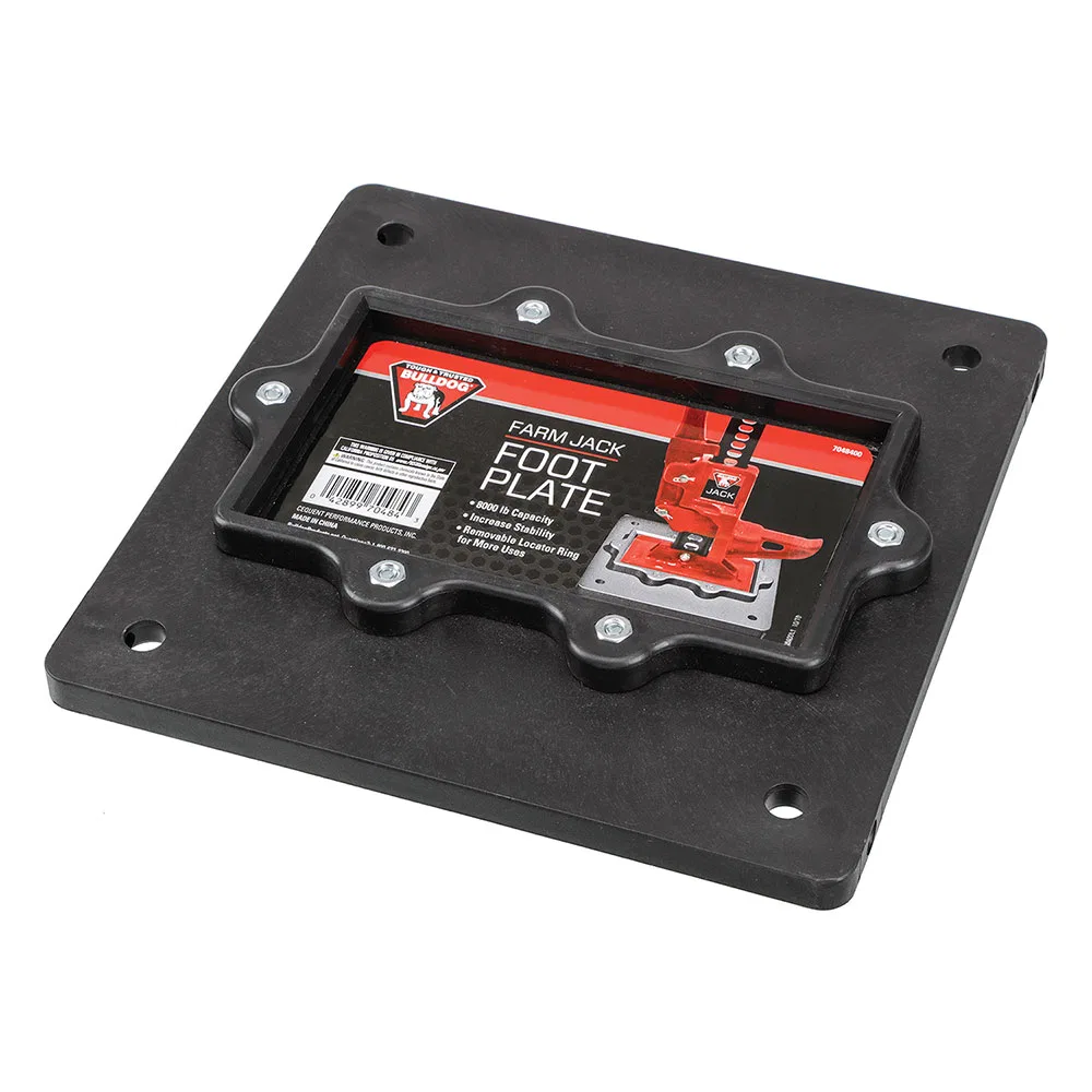 7048400 – BULLDOG/FULT Trailer Tongue Jack Foot Plate, For Use With Farm Jack Part Number 7033400 7000 Pound Capacity...